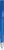 UMA TRINITY gerecyclede balpen met transparante clip en metalen punt - Middle blue