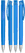 UMA TRINITY gerecyclede balpen met transparante clip en metalen punt - Light blue