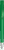 UMA TRINITY gerecyclede balpen met transparante clip en metalen punt - Dark green