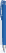 UMA TRINITY gerecyclede balpen met transparante clip en metalen punt - Middle blue