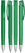 UMA TRINITY gerecyclede balpen met transparante clip en metalen punt - Dark green