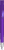 UMA TRINITY gerecyclede balpen met transparante clip en metalen punt - Purple