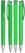 UMA TRINITY gerecyclede balpen met transparante clip en metalen punt - Light green