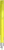 UMA TRINITY gerecyclede balpen met transparante clip en metalen punt - Yellow