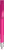 UMA TRINITY gerecyclede balpen met transparante clip en metalen punt - Magenta