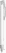 UMA TRINITY gerecyclede balpen met transparante clip en metalen punt - White