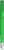 UMA TRINITY gerecyclede balpen met transparante clip en metalen punt - Light green