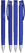 UMA TRINITY gerecyclede balpen met transparante clip en metalen punt - Dark blue