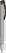 UMA TRINITY gerecyclede balpen met transparante clip en metalen punt - Grey