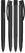 UMA TRINITY recycled ballpoint pen with opaque clip - Black