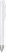UMA TRINITY ballpoint pen with opaque clip and metal tip - White
