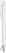 UMA TRINITY ballpoint pen with opaque clip and metal tip - White