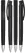 UMA TRINITY ballpoint pen with opaque clip and metal tip - Black