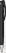 UMA TRINITY ballpoint pen with opaque clip and metal tip - Black