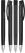 UMA TRINITY recycled ballpoint pen with opaque clip and metal tip - Black