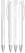 UMA TRINITY recycled ballpoint pen with opaque clip and metal tip - White