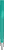 UMA TRINITY transparante balpen met metalen punt - Turquoise