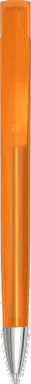 UMA TRINITY transparente Kugelschreiber mit Metallspitze - Orange
