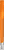 UMA TRINITY transparante balpen met metalen punt - Orange