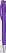 UMA TRINITY transparante balpen met metalen punt - Purple