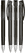 UMA TRINITY transparante balpen met metalen punt - Anthracite