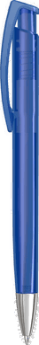 UMA TRINITY transparente Kugelschreiber mit Metallspitze - Dunkelblau