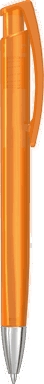 UMA TRINITY transparente Kugelschreiber mit Metallspitze - Orange