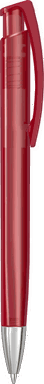 UMA TRINITY transparente Kugelschreiber mit Metallspitze - Rot