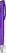 UMA TRINITY transparante balpen met metalen punt - Purple
