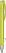 UMA TRINITY transparante balpen met metalen punt - Yellow
