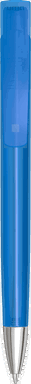 UMA TRINITY transparente Kugelschreiber mit Metallspitze - Hellblau