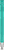 UMA TRINITY transparante balpen met metalen punt - Turquoise