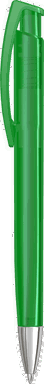 UMA TRINITY transparente Kugelschreiber mit Metallspitze - Dunkelgrün