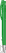 UMA TRINITY transparante balpen met metalen punt - Dark green