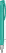 UMA TRINITY transparante balpen met metalen punt - Turquoise