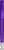 UMA TRINITY transparante balpen met metalen punt - Purple