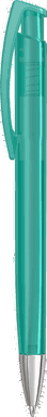 UMA TRINITY transparente Kugelschreiber mit Metallspitze - Türkis