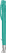 UMA TRINITY transparante balpen met metalen punt - Turquoise