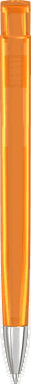 UMA TRINITY transparente Kugelschreiber mit Metallspitze - Orange