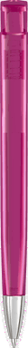 UMA TRINITY transparente Kugelschreiber mit Metallspitze - Magenta