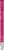UMA TRINITY transparante balpen met metalen punt - Magenta
