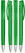UMA TRINITY transparante balpen met metalen punt - Dark green