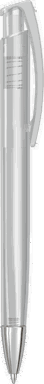 UMA TRINITY transparente Kugelschreiber mit Metallspitze - Klar