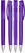 UMA TRINITY transparante balpen met metalen punt - Purple