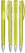 UMA TRINITY transparante balpen met metalen punt - Yellow