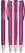 UMA TRINITY transparante balpen met metalen punt - Magenta