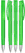 UMA TRINITY transparante balpen met metalen punt - Light green