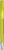 UMA TRINITY transparante balpen met metalen punt - Yellow