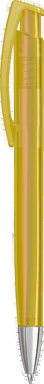UMA TRINITY transparente Kugelschreiber mit Metallspitze - Ocker