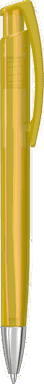 UMA TRINITY transparente Kugelschreiber mit Metallspitze - Ocker